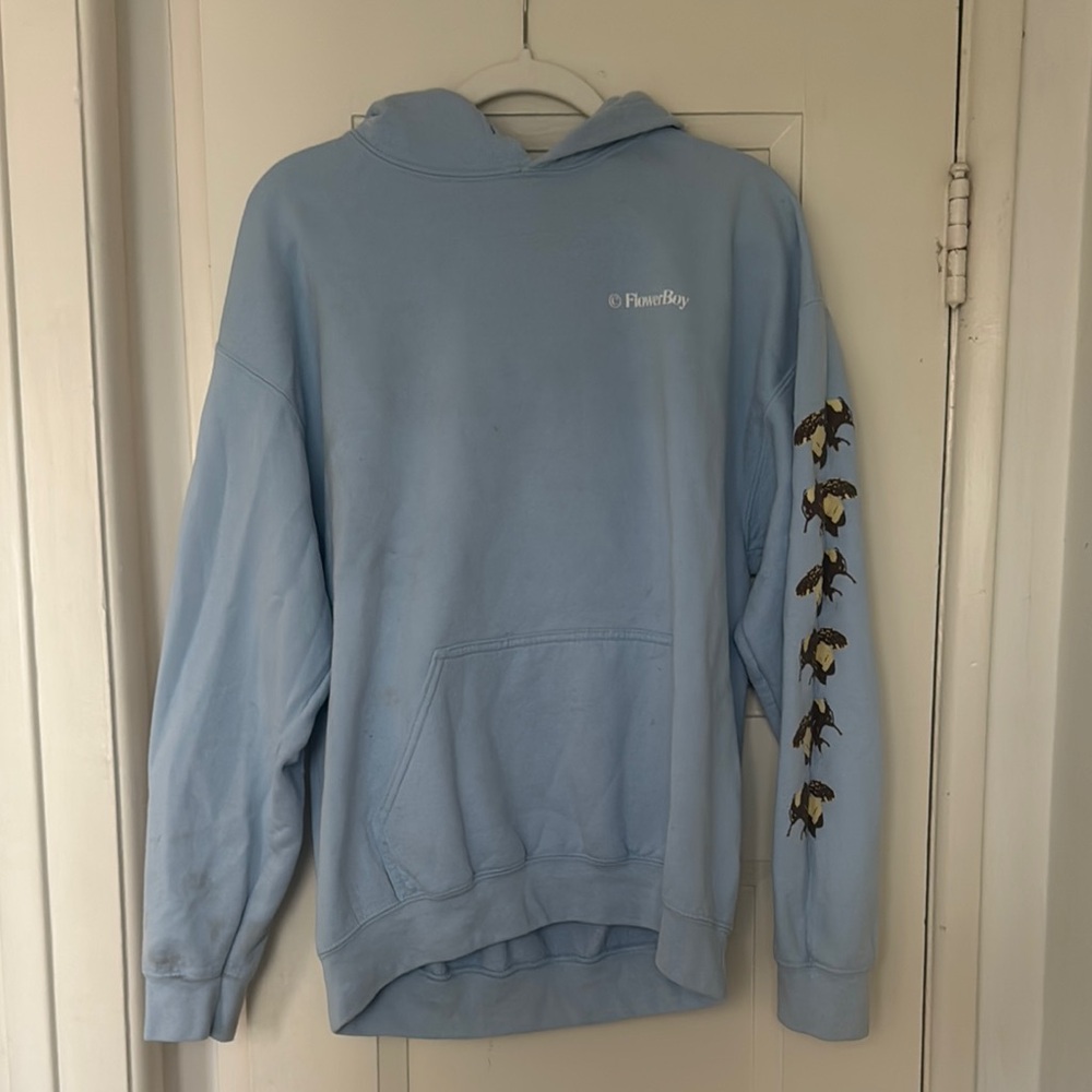 GOLF Save the Bees Blue Hoodie with Bee Sleeve Design